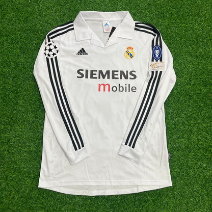 Ronaldo Nazario #R9 Real Madrid 2002 2003 White Home Jersey Shirt Trikot Maillot