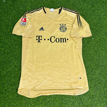 Roy Makaay Bayern München 2004/05 Retro Golden Fußballtrikot Set