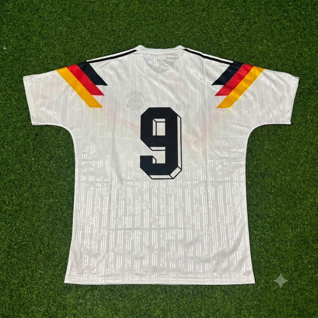 Rudi Völler Germany 1990 World Cup Retro Football Jersey Trikot Maillot