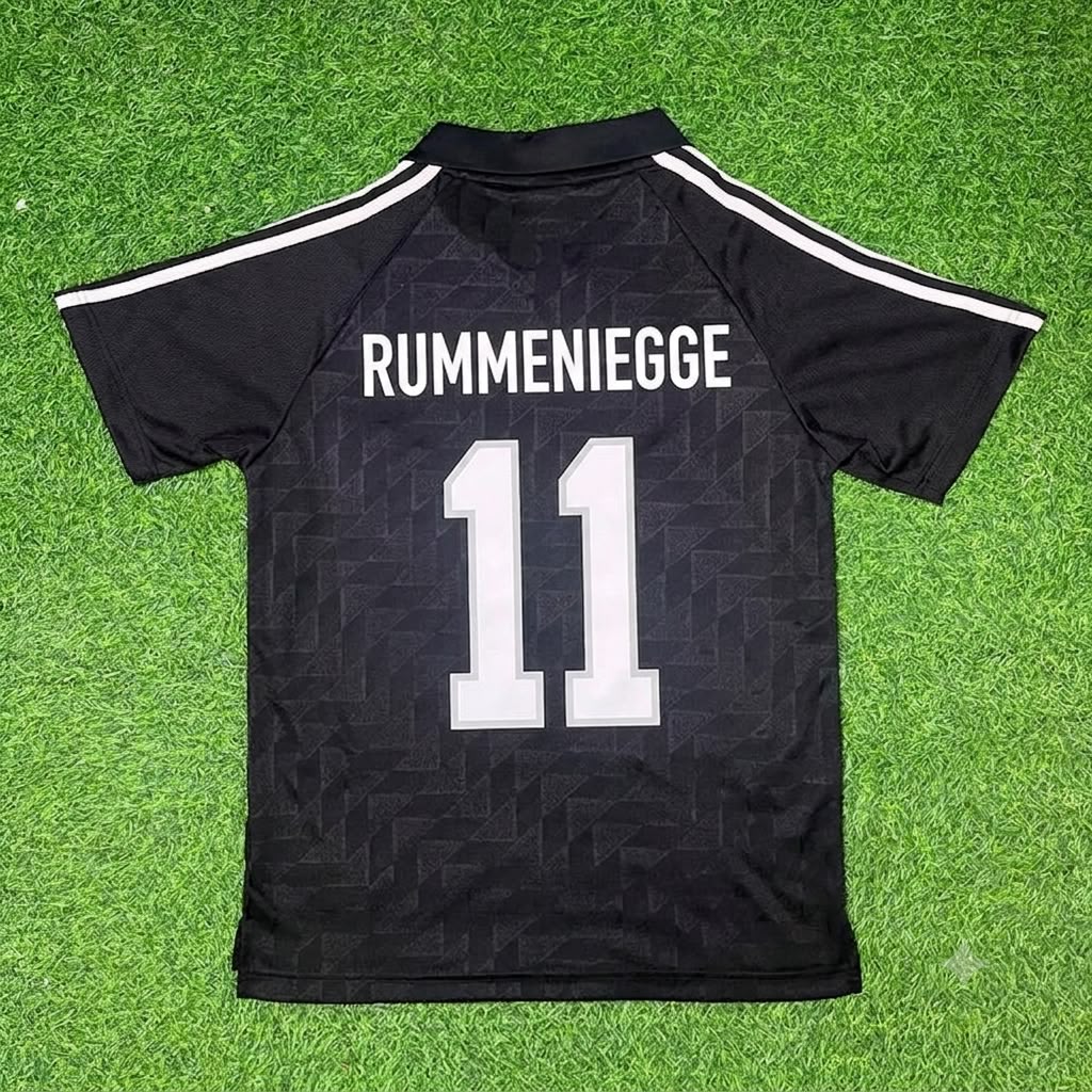 Karl-Heinz Rummenigge Germany Deutschland Schwarzes Retro Fußballtrikot