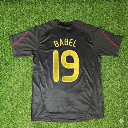 Ryan Babel – Liverpool 2009-10 Black Retro Kit Jersey – | Trikot | Maillot Soccer Shirt
