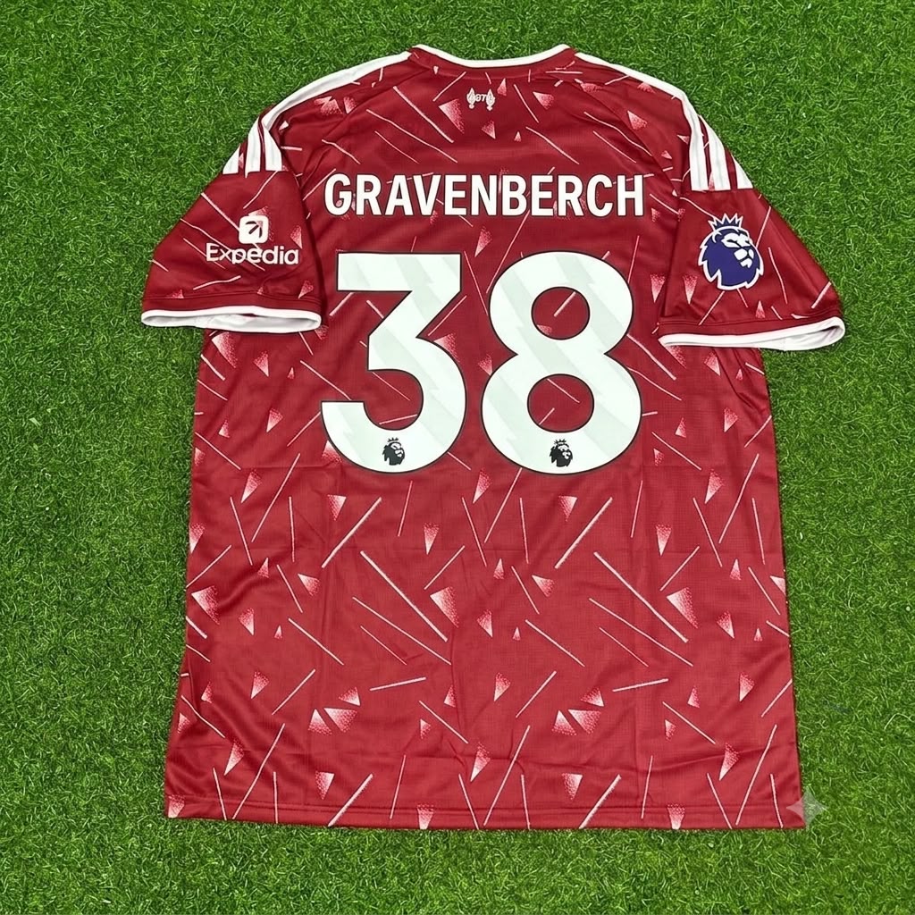 Ryan Gravenberch Liverpool New Season 2027 Red Home Football Jersey Kit