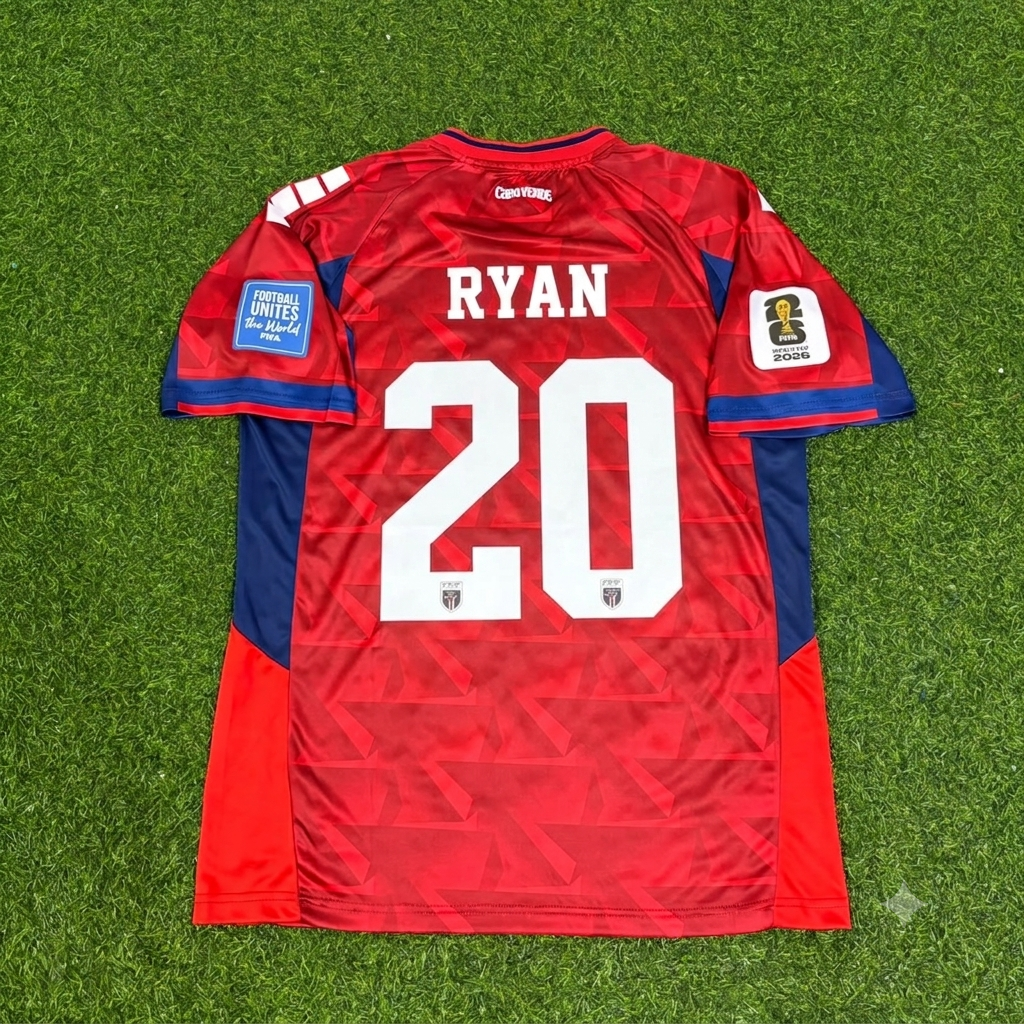Ryan Mendes Cape Verde 2026 World Cup Football Jersey Shirt Trikot Maillot