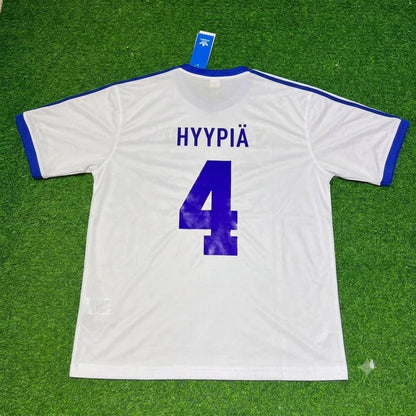 Sami Hyypiä Finland Home Retro Football Shirt Jalkapallopaita