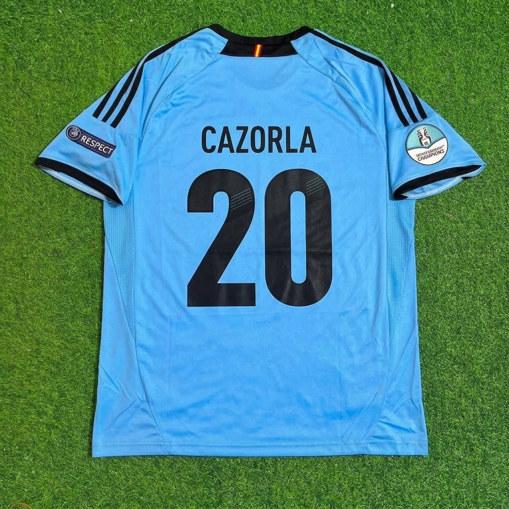 Santi Cazorla Spain EURO 2012 Final Retro Football Jersey Kit