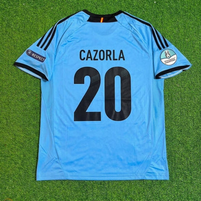 Santi Cazorla Spain EURO 2012 Final Retro Football Jersey Kit