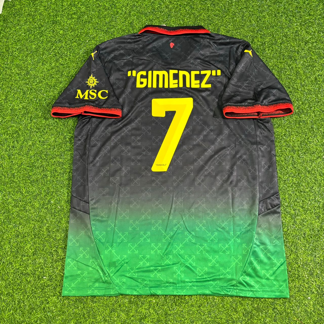 Santiago Gimenez Milan 2026 Home New Season Kids Football Jersey