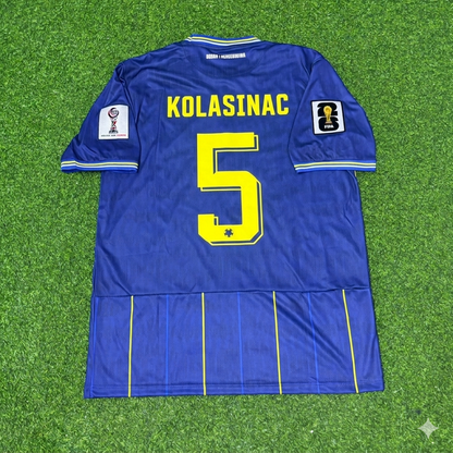 Sead Kolasinac Bosnia and Herzegovina 2026 World Cup Blue Football Jersey