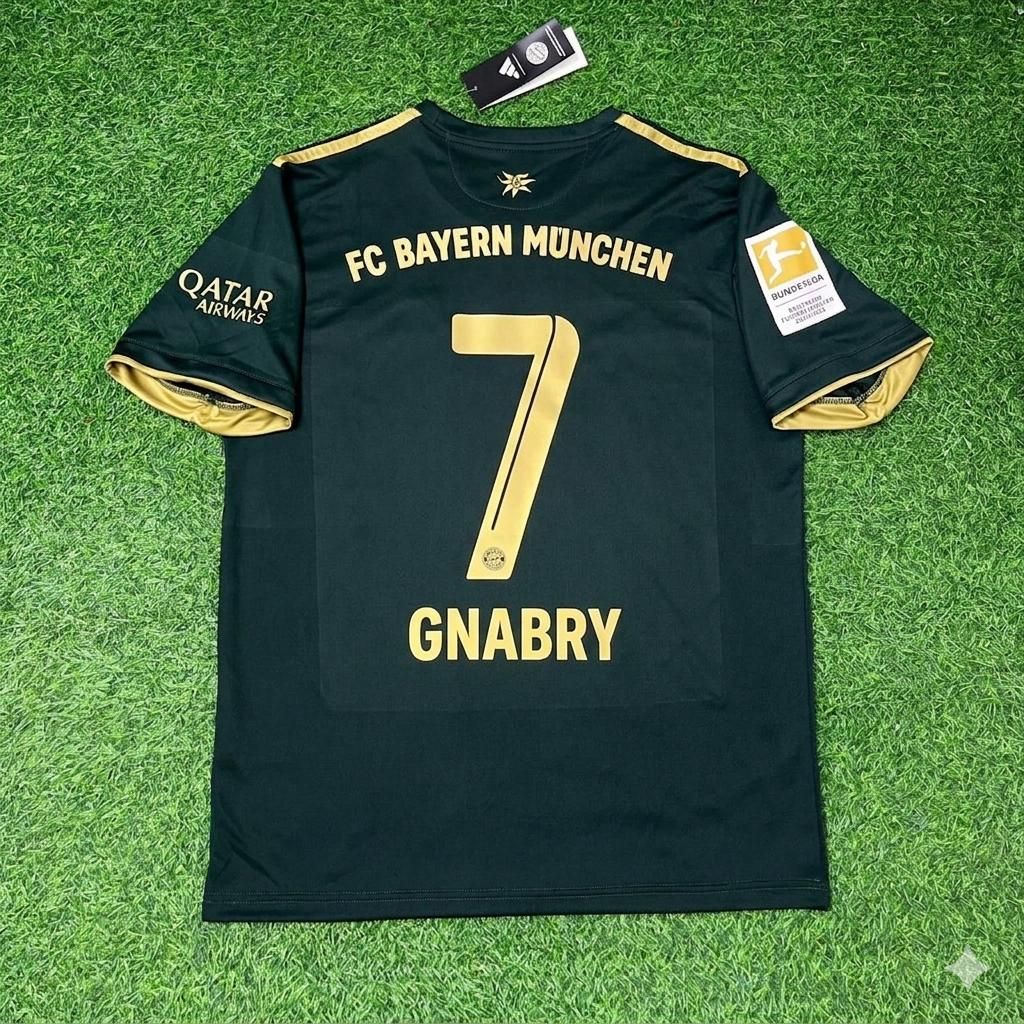 Serge Gnabry Bayern Munich 2021-2022 Oktoberfest Green Special Edition Football Jersey