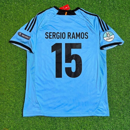 Sergio Ramos Spain EURO 2012 Final Retro Football Jersey Kit