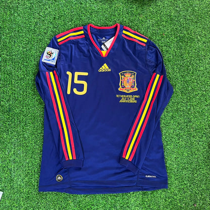 Sergio Ramos - Spain 2010 World Cup Final Retro Jersey Trikot