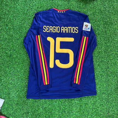 Sergio Ramos - Spain 2010 World Cup Final Retro Jersey Trikot