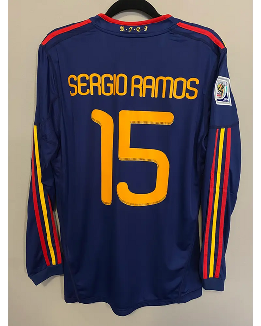 Sergio Ramos - Spain 2010 World Cup Final Retro Jersey Trikot