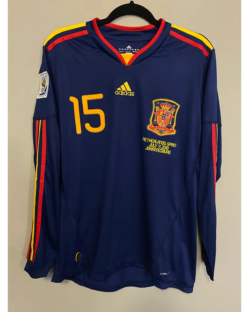 Sergio Ramos - Spain 2010 World Cup Final Retro Jersey Trikot