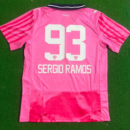 Sergio Ramos Monterrey New Season Pink Special Soccer Jersey Kit Maillot Soccer Shirt