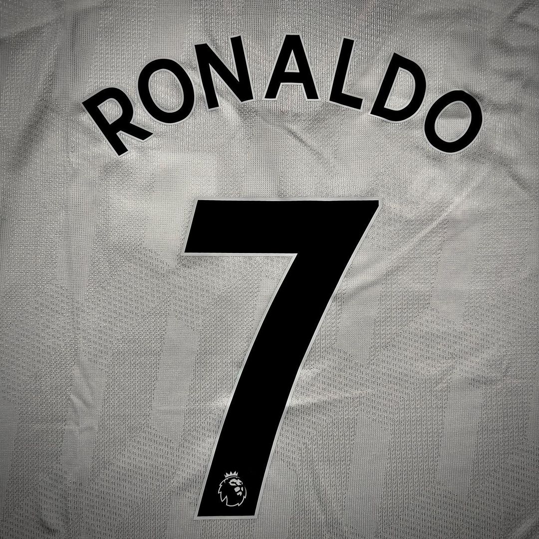 Cristiano Ronaldo Manchester United White 2022 2023 Premier League  Player Version Jersey