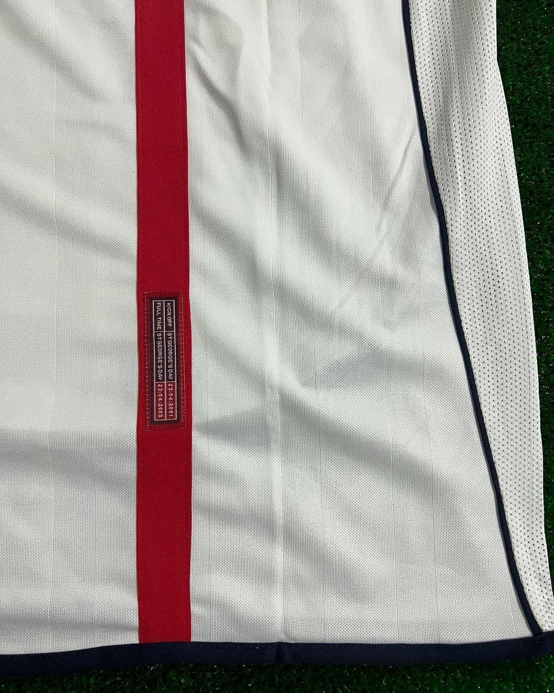 Score Draw Maillot rétro Angleterre Beckham 7 extérieur Coupe du Monde 1998 (flocage rétro flex Score Draw Maillot rétro Angleterre Beckham 7 extérieur Coupe du Monde 1998 (flocage rétro flex