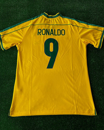 Phenomenon Ronaldo Nazario Brazil Retro Jersey