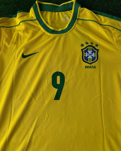 Phenomenon Ronaldo Nazario Brazil Retro Jersey