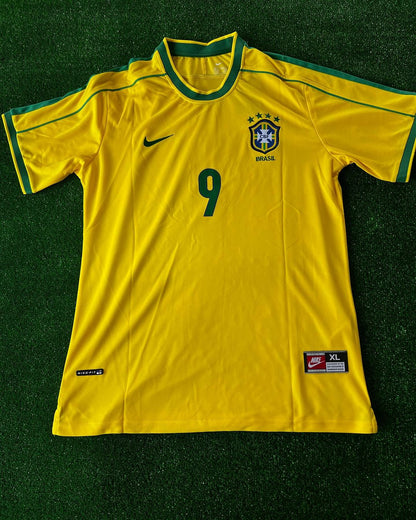 Phenomenon Ronaldo Nazario Brazil Retro Jersey