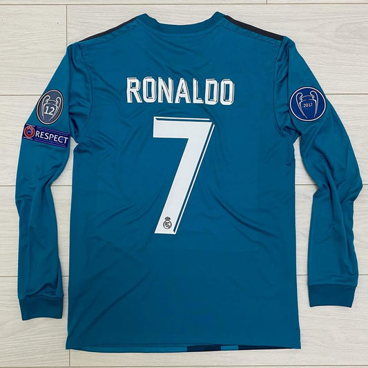 Cristiano Ronaldo Real Madrid 2017 2018 Season Retro Jersey