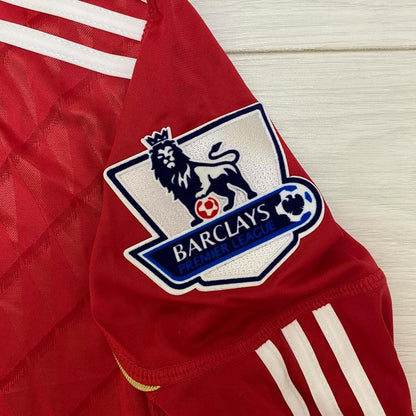 Steven Gerrard Liverpool 2010 2011 Season Long Sleeves Red Retro Jersey