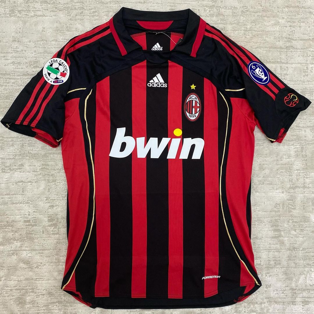 Paolo Maldini AC Milan 2006 2007 Season Retro Jersey