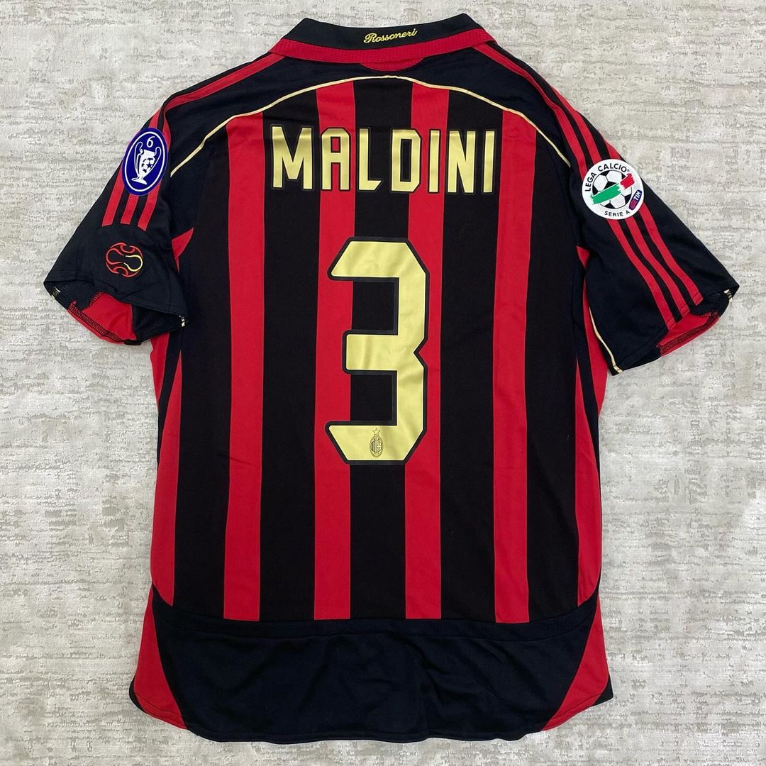 Paolo Maldini AC Milan 2006 2007 Season Retro Jersey