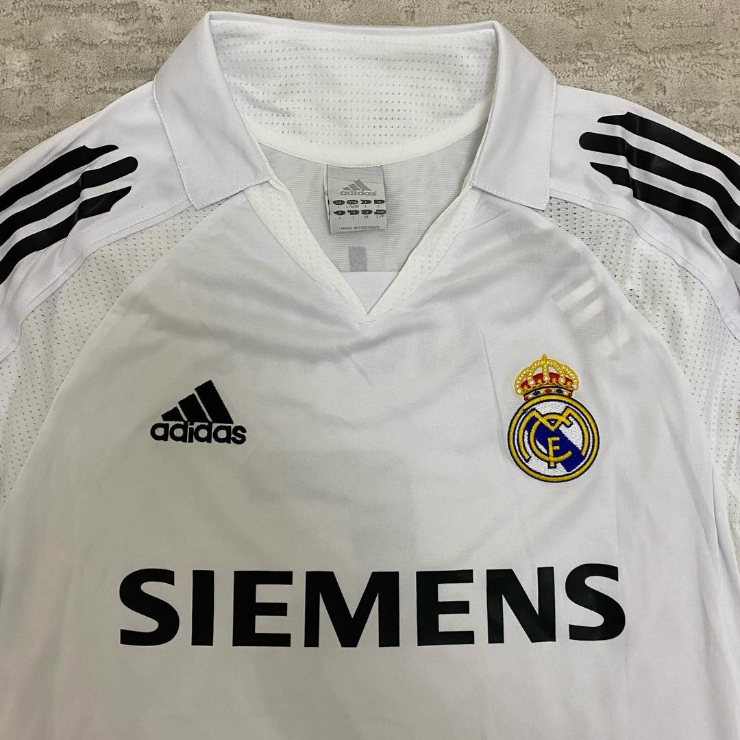 Zinédine Zidane Real Madrid 2005 2006 White Retro Jersey