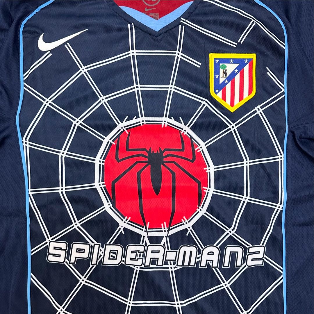 Fernando Torres Atletico Madrid SpiderMan 2003 2004 Retro Football Jersey