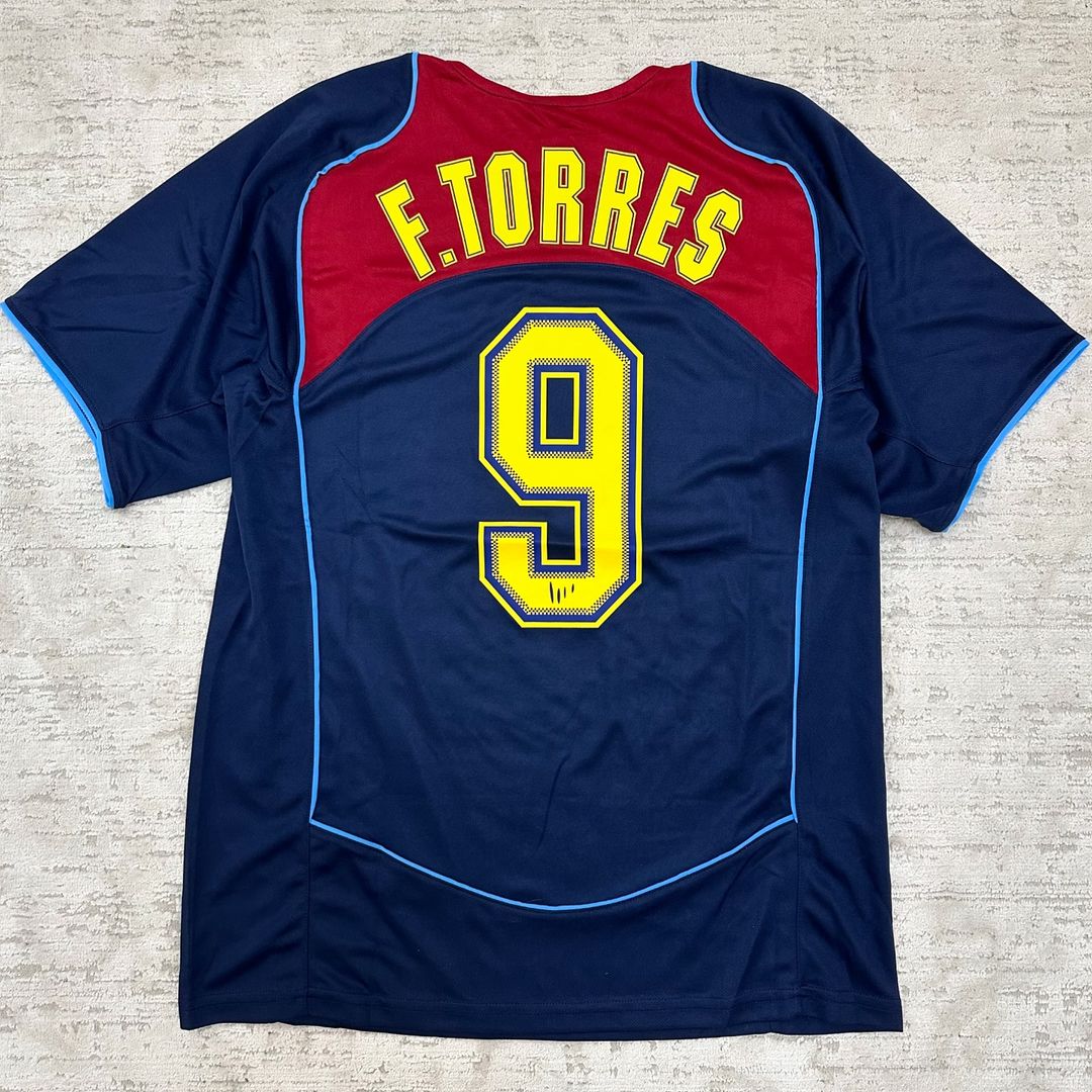 Fernando Torres Atletico Madrid SpiderMan 2003 2004 Retro Football Jersey