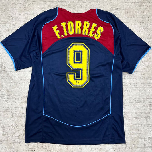 Fernando Torres Atletico Madrid SpiderMan 2003 2004 Retro Football Jersey