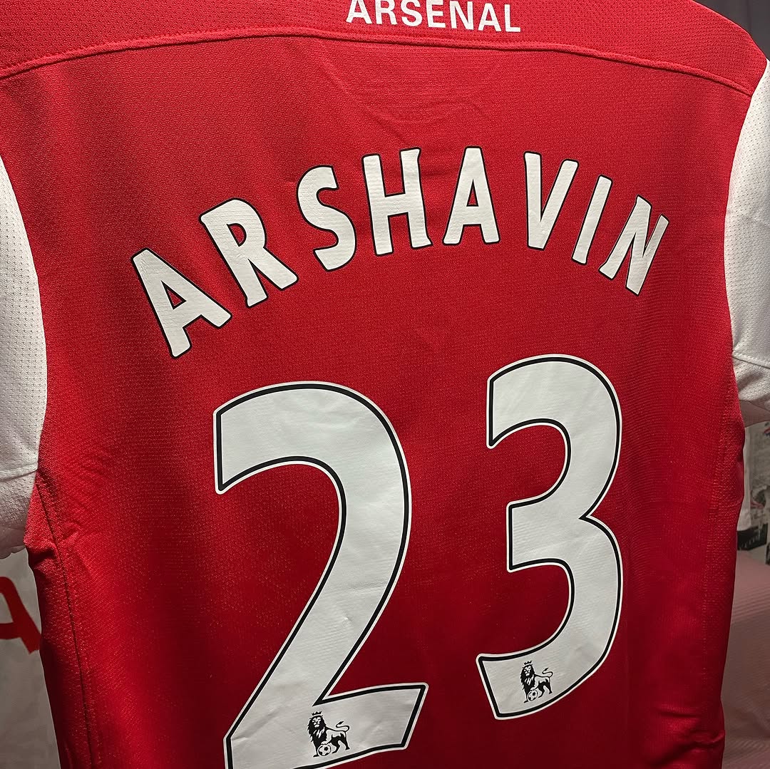 Arsenal 2010-2011 Andrey Arshavin Retro Kit Jersey Trikot Maglia