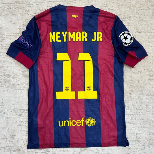 Neymar JR. Barcelona 2014/15 Champions League Retro Jersey