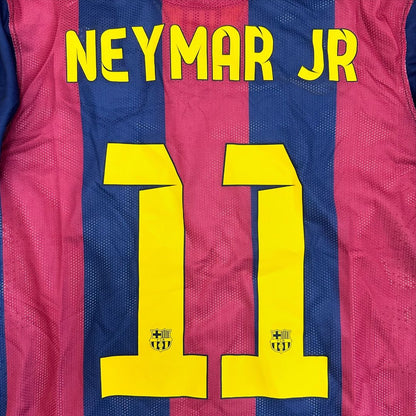 Neymar Jr Barcelona 2015 Champions League Final Berlin Long Sleeve Retro Football Jersey Kit