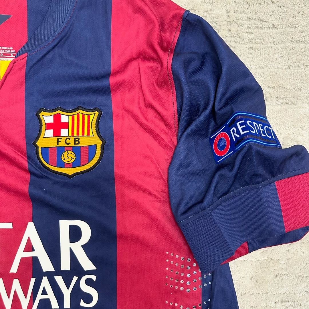 Neymar JR. Barcelona 2014 15 Champions League Retro Jersey Trikot Jersey Culture