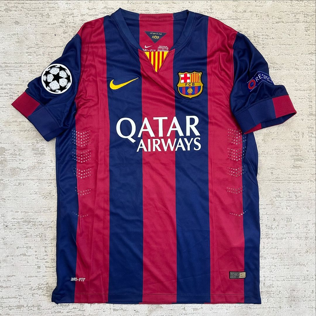 Neymar JR. Barcelona 2014/15 Champions League Retro Jersey