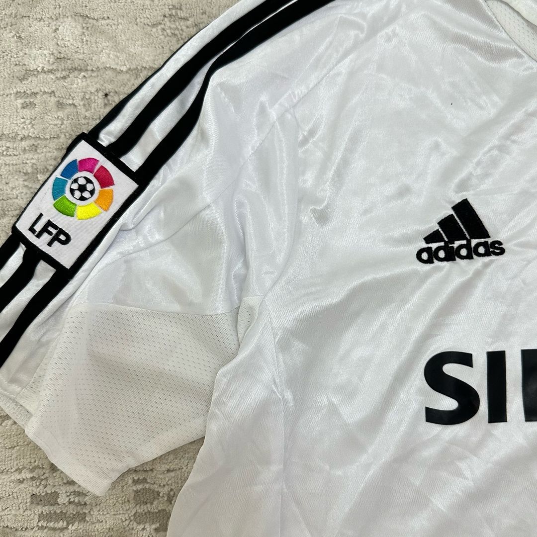 Zinédine Zidane Real Madrid 2004 2005 White Retro Jersey