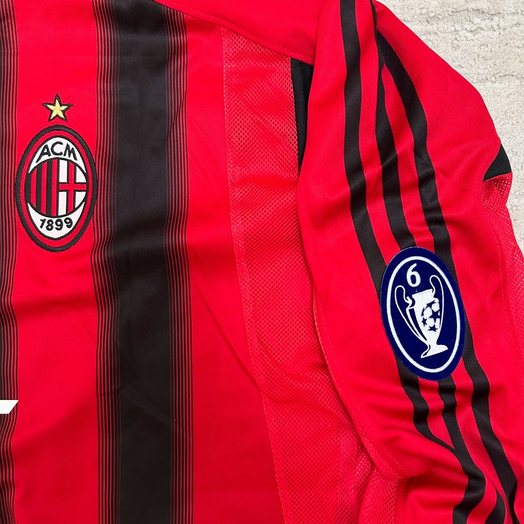 Kaká Leite AC Milan 2004 Red Black Retro Jersey