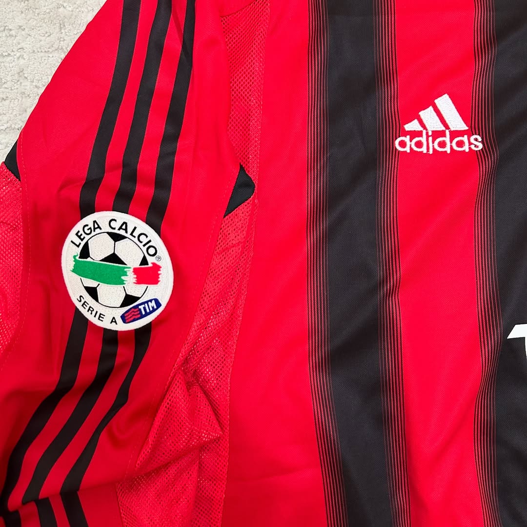 Kaká Leite AC Milan 2004 Red Black Retro Jersey