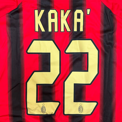 Kaká 22 – Milan 2003/2004 Rouge &amp; Noir Domicile Retro Kit Jersey Trikot Maillot