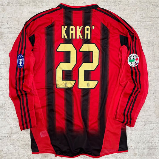 Kaká Leite AC Milan 2004 Red Black Retro Jersey