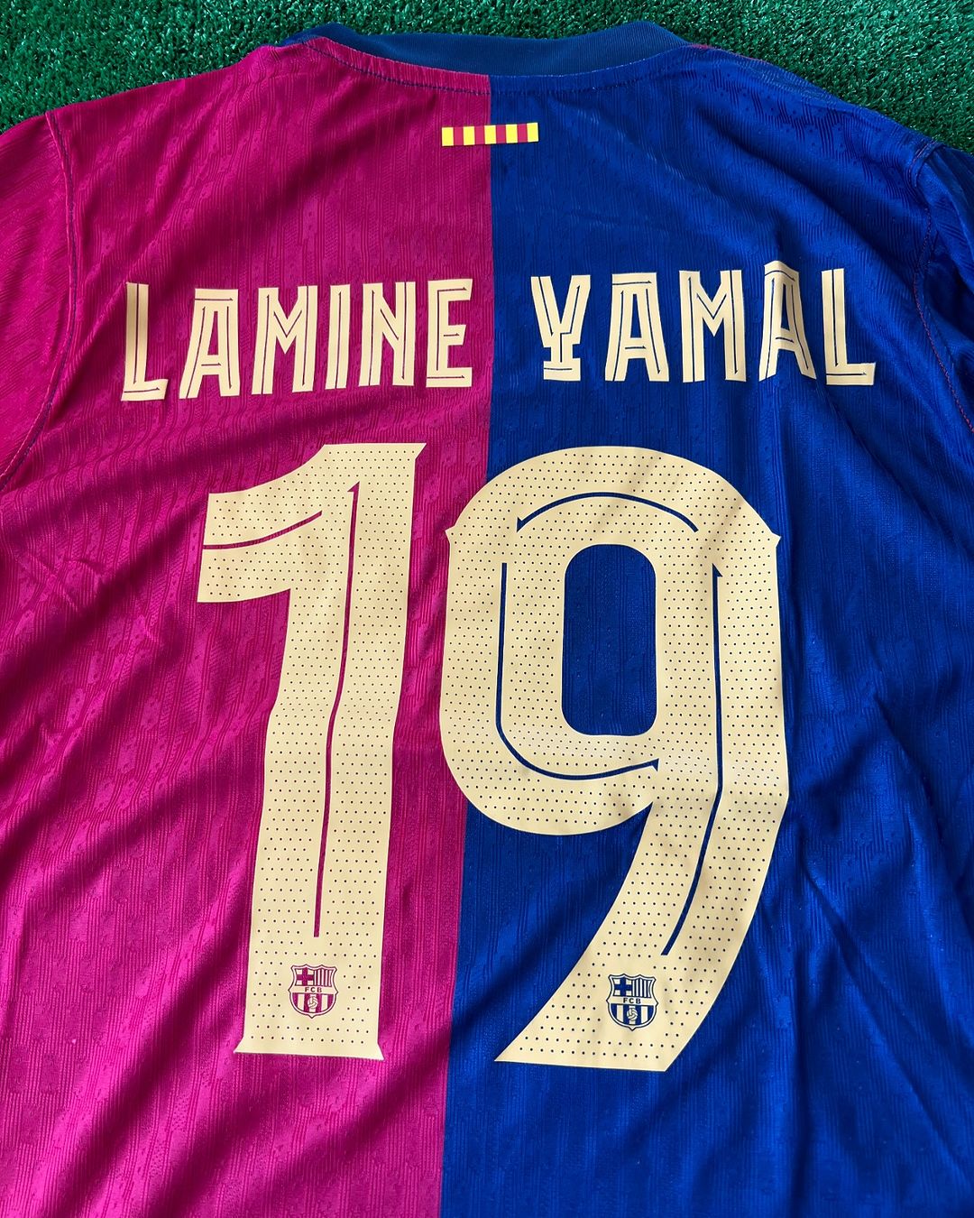 Lamine Yamal Barcelona 2025 New Season Champions League Patch Football Jersey Maillot Trikot Camiseta