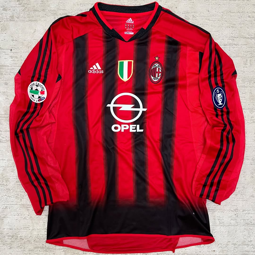 Kaká Leite AC Milan 2004 Red Black Retro Jersey