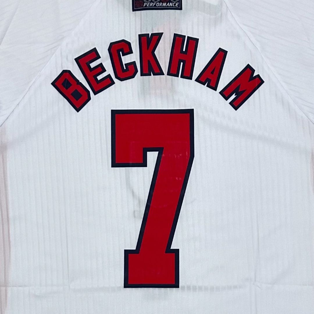 David Beckham England 1998 World Cup Retro Jersey