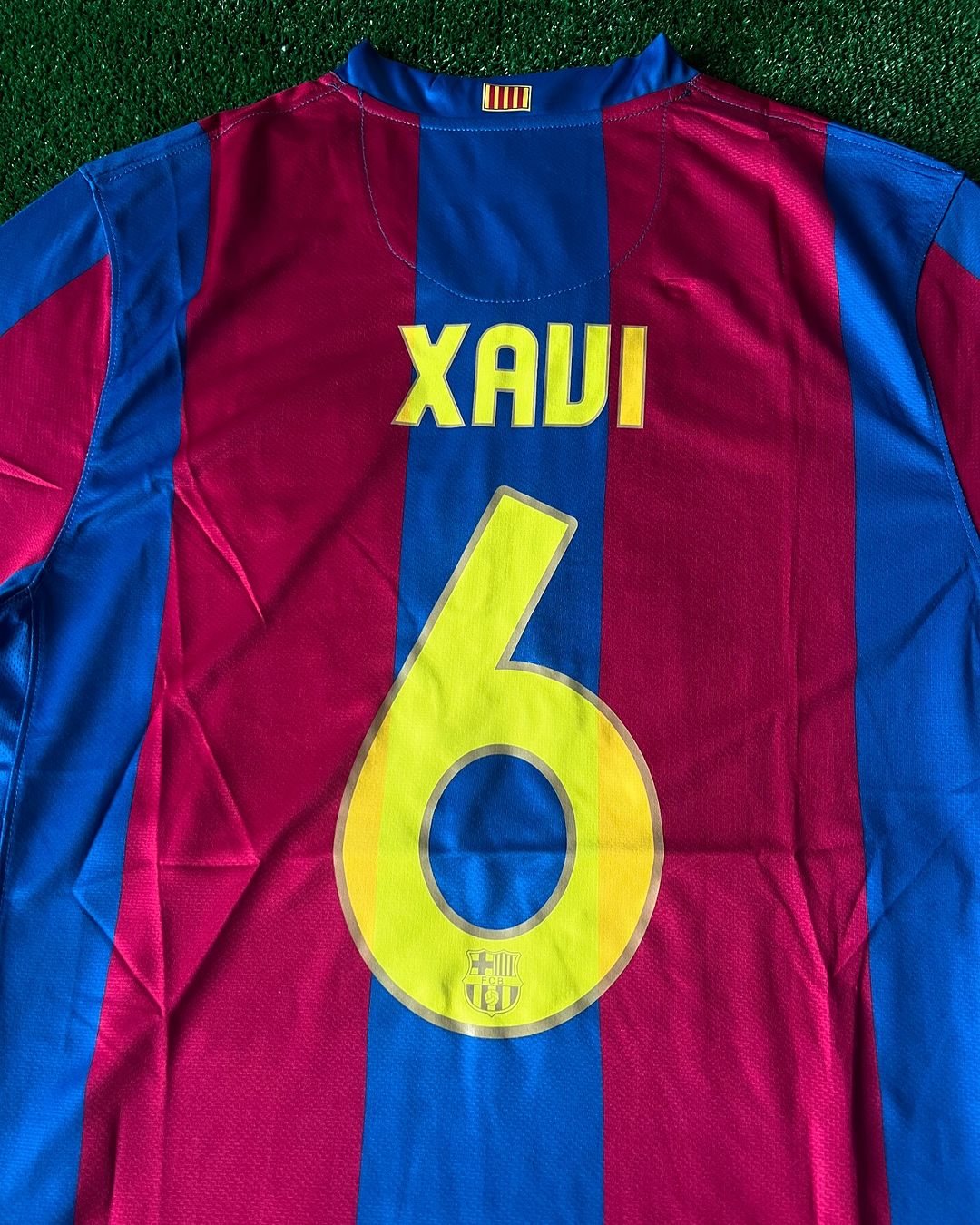 Xavi Hernandez Barcelona 2007 2008 Retro Jersey Maillot Trikot Maglia