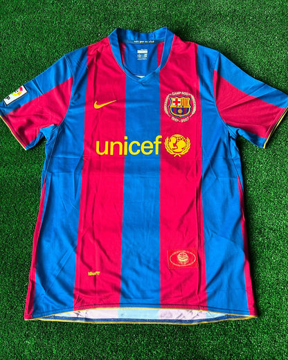 Lionel Messi Barcelona 2007 2008 Retro Jersey Maillot Trikot Maglia