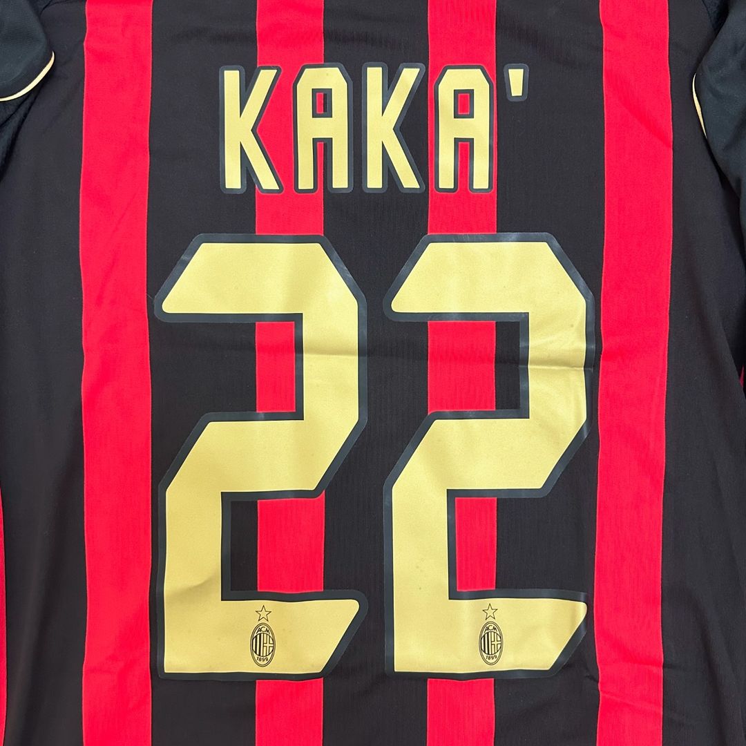 Kaká Leite AC Milan 2006 2007 Red Black Retro Jersey