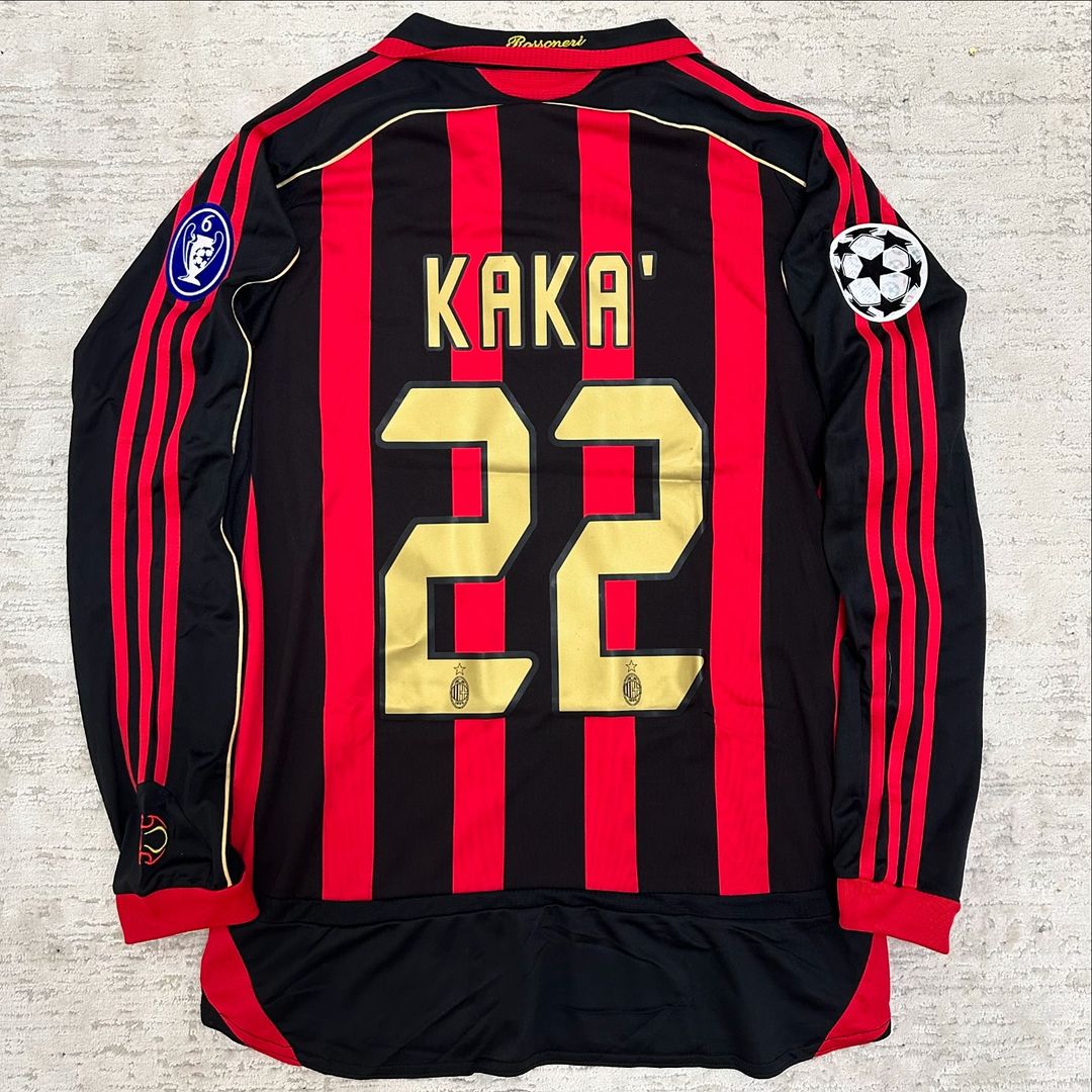 Kaká Leite AC Milan 2006 2007 Red Black Retro Jersey