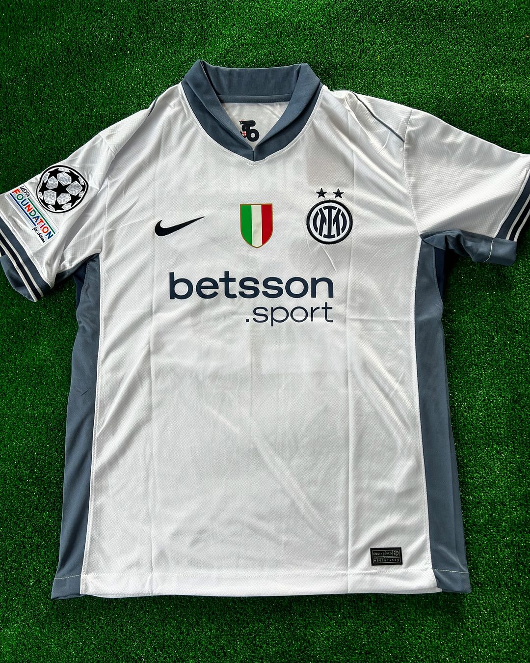 Nicolò Barella Inter Milan 2025 New Season White Football Shirt